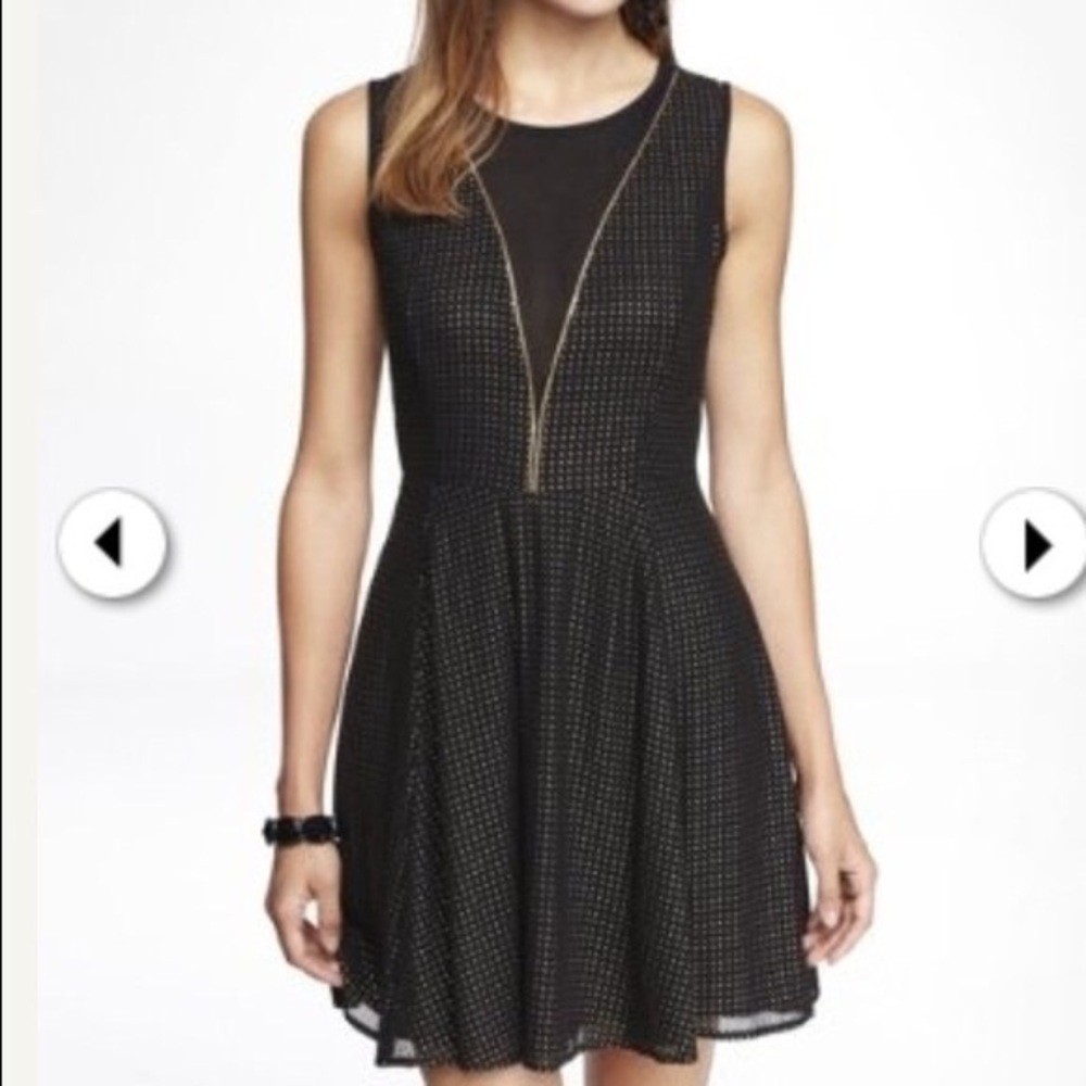 EXPRESS Edgy Little Black Dress